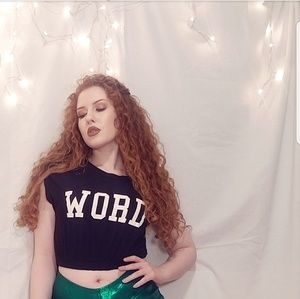LA Hearts "WORD" Crop Top